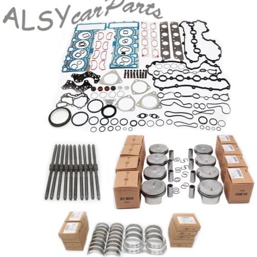 4.2 L V8 Engine Overhaul Kit 20MM Pistons Rings Set Gasket Seals Crankshaft Main Bearing Head Bolts For Audi A8 Q7 VW Touareg