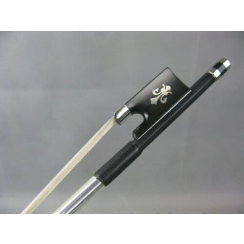 5pcs strong black Carbon fiber 4/4 violin bow,Copper Mounted