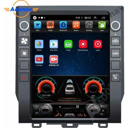 2din android car radio multimedia player For-TOYOTA Tundra 2012-2018 car stereo auto radio head unit tesla style