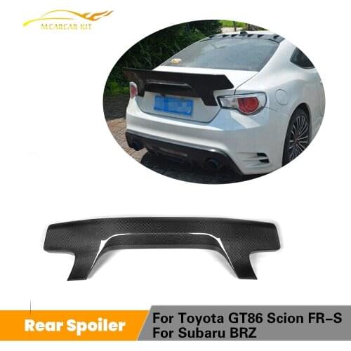For Toyota GT86 Scion FR-S Subaru BRZ 2013 - 2016 Carbon Fiber Rear Trunk Spoiler Wing Lip