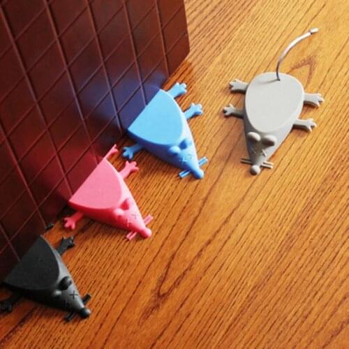 Door Stop personality Door Stoppers Security Guard 1 Pcs Home Improvement Hardware Gates Doorway Silicone Mouse Shape