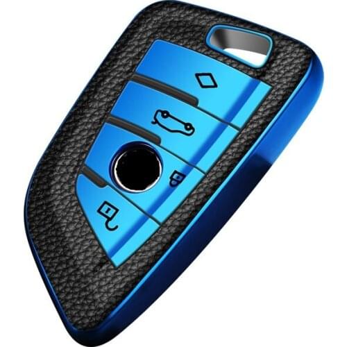 Wear Resistant TPU Leather Car Styling Key Case Cover Shell For BMW X5 F15 X6 F16 G30 7 Series G11 X1 F48 F39 Keyless Protector