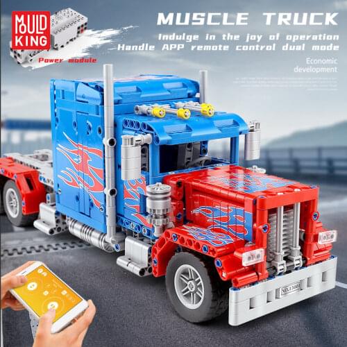 Remote Control Muscle Truck Building Blocks Model High-Tech Education Transformer Toy MOC Bricks Toys Children Gifts MOULD KING