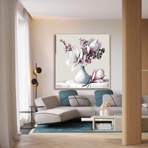 Gorgeous Flowers DIY Painting By Numbers Coloring By Numbers Abstract Modern Wall Art Picture Unique Gift For Home Decorations