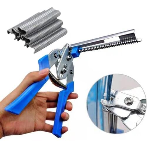 Chicken Cage Clamp Tool Pet Tongs Pliers Rabbit Quail Birdcage Installation And 600pcs M Nails Cage Wire Fencing Clamp Combinat