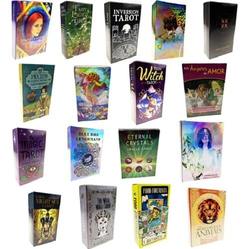 NEWEST 28 Styles Tarot Cards Full English Classic Board Games Cards Imaginative Oracle Divination Desk Game Tarot Cards With PDF