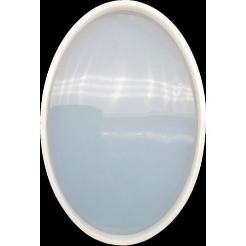 1pcs Transparent Liquid Silicone Resin Mold Oval Shape Large Tray Molds For DIY Jewelry Making