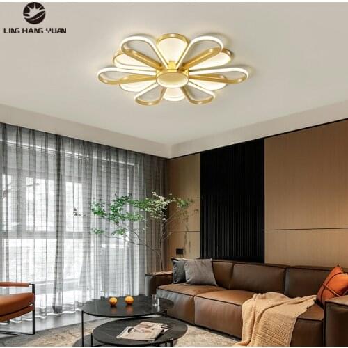 Surface mount Modern Led Ceiling Light Gold&Black Home Lighting Ceiling Lamp for Living room Bedroom Kitchen Dining room Lusture