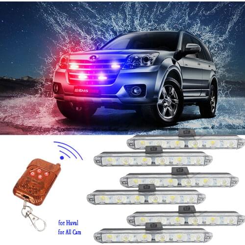 Stroboscopes Fso Flasher LED Police Lights Strobe Lights Auto Flash Remote Flasher Led Police Light Police Warning Strobe Light