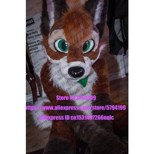 Customized Available REAL PHOTO KJ007 full sets husky dog Suit fursuit CAT wolf Costume fox Party Carnival Gift