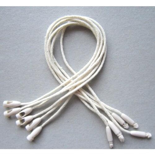 500pcs Garment Seal Tag Cotton Strings Bullet Plug Loop Lock Cord Fastener Plastic Buckle Head Snap Rope Thread Hang Price Tags
