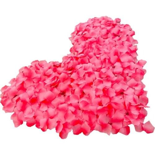 1000pcs Artificial Silk Rose Petals Proposal Flowergirl Basket Fake Flower Mariage Wedding Decoration