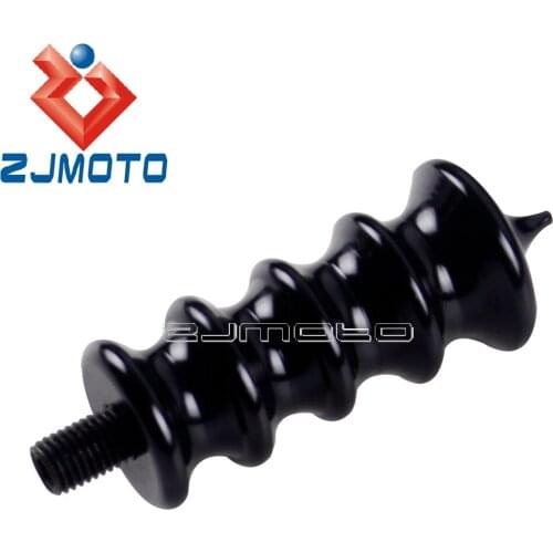 1x Motorcycle Black Shifter Peg Ribbed Toe Peg Shift Pegs For Harley Sportster Softail Dyna Bobber Chopper Cafe Racer
