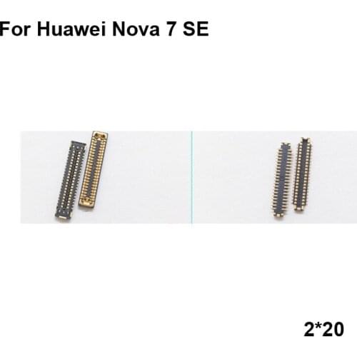 2pcs Dock Connector Micro USB Charging Port FPC connector For Huawei Nova 7 SE logic on motherboard mainboard Nova7 Se