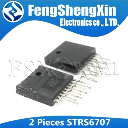 2PCS STRS6707 ZIP-9 S6707 ZIP OFF-LINE SWITCHING REGULATORS - WITH BIPOLAR SWITCHING TRANSISTOR