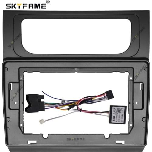SKYFAME Car Frame Cable Canbus For Volkswagen Touran 2004-2015 Screen Audio Dash Panel Frame Fascia