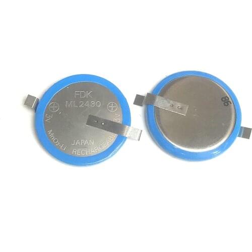 FDK ML2430 button battery rechargeable 3V can replace CR2430