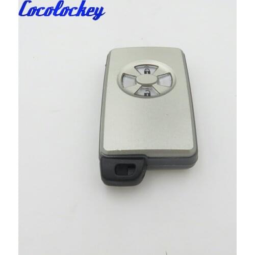 Cocolockey New 2 Button Smart Remote Key Fob Shell for TOYOTA RAV4 Vitz Ractis No Logo