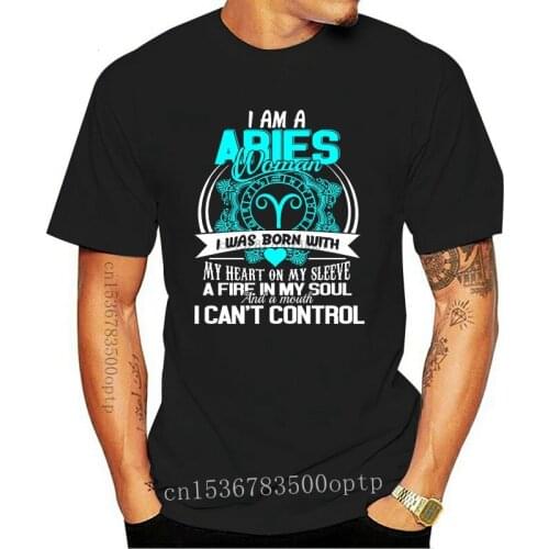 Aries Zodiac Horoscope Astrology Tee Shirt Hot men T-shirt