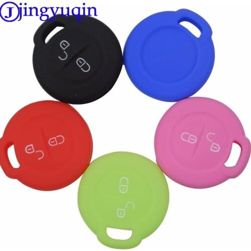 Jingyuqin Remote Silicone Car Key Case Cover For Mitsubishi Colt Warior Carisma Spacestar Straight Key