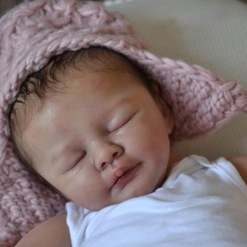 21 Inches DIY Doll Kit Sleeping Baby Dallas Unfinished Soft Vinyl Doll Parts