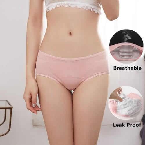 Leak Proof Menstrual Panties Women Seamless Underwear Cotton Briefs Female Period Underpants Ladies Lingerie Physiological Pants