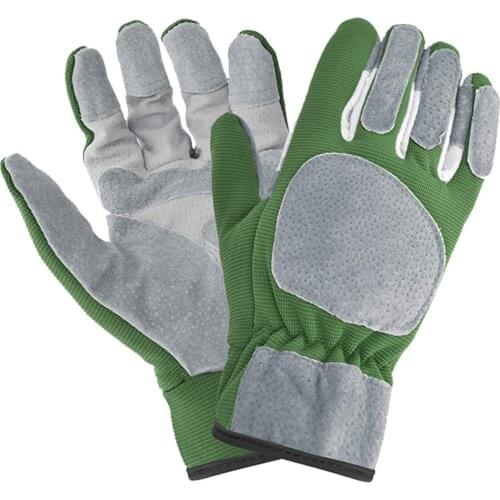 New 1 Pair Of Garden Gloves Anti-slip Breathable Leather Gloves Quick Easy To Dig And Plant For Digging Planting Garden Tools