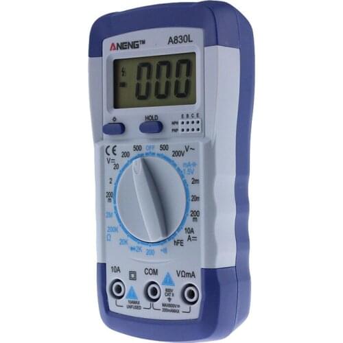 Handheld Digital Multimeter Avometer Resistance Circuit Tester Voltmeter Ammeter Ohmmeter LCD Multimeter Measuring Tool