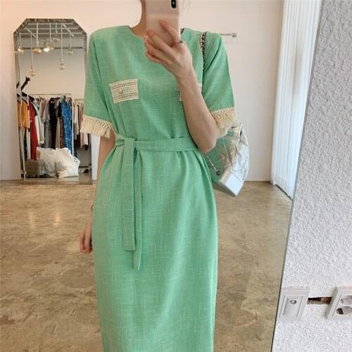 RUGOD Green Summer Dresses