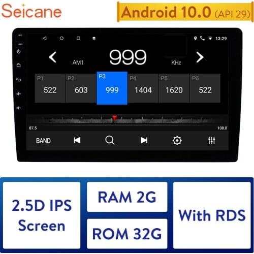 Seicane 2DIN Universal 2.5D IPS Screen RAM 2G Android 10.0 Car Stereo Radio GPS Navi For Nissan TOYOTA Kia RAV4 Honda VW Hyundai