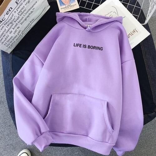 New Korean Fashion Hooded Sweatshirt Women Men Funny Letter Print Harajuku Long Sleeve Loose Pullover Hoodie Streetwear Hiphop