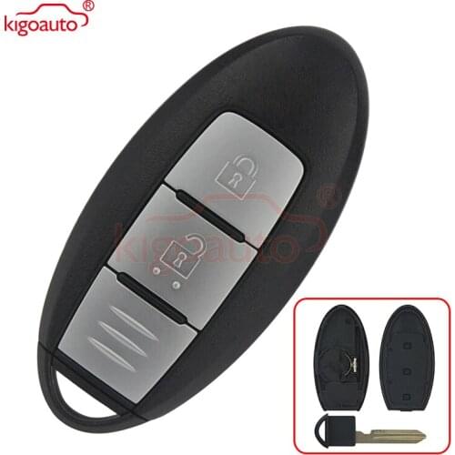Kigoauto Smart car key shell case 3 button for Nissan Qashqai X-Trail key case replacement