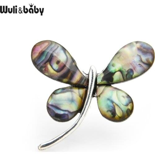 Wuli&baby Enamel Butterfly Brooches Women Classic Insects Party Causal Office Brooch Pins Gifts