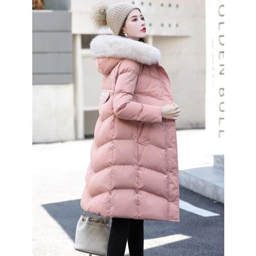Winter Jacket Women 2020 Parka Long Coat Down Cotton Puffer Padded Jacket Korean Clothes Manteau Femme Hiver A68392