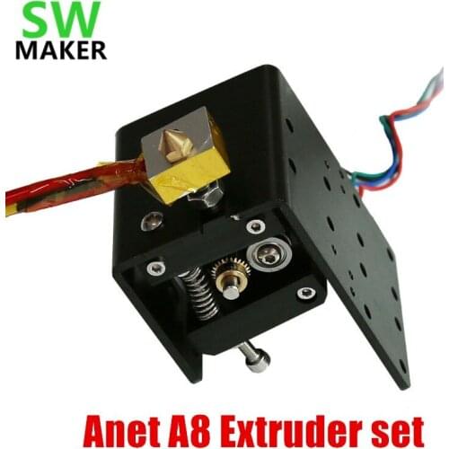 1set Anet A8 Head MK8 Extruder Motor J-head Hotend single nozzle head extrusion 1.75mm for Reprap 3D printer parts