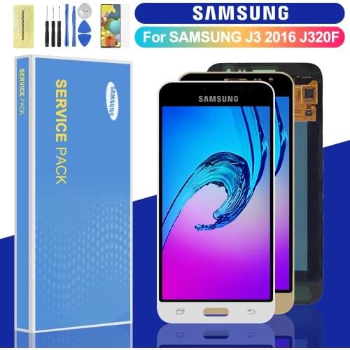 100% Original For Samsung Galaxy J3 2016 J320 LCD Display Touch Screen Digitizer Assembly for J320FN J320F J320G J320Y J320M
