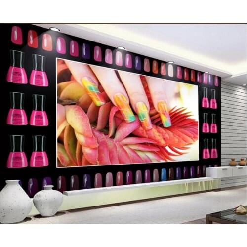 3d wall mural on the wall paper custom photo Nail salon nail polish tooling home decor photo wallpaper in the living room