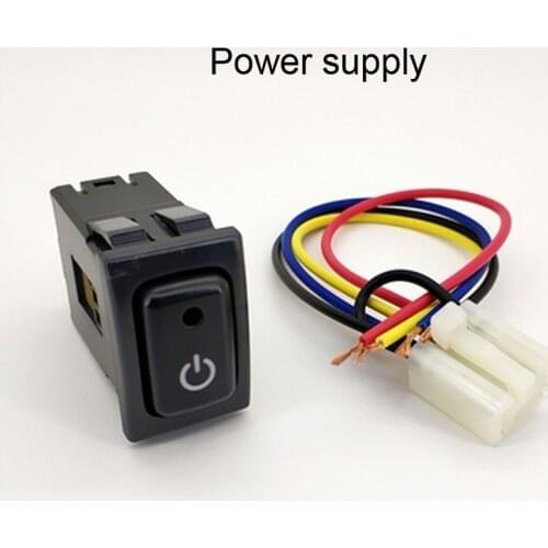 Power Supply Steering Wheel Heating Rearview Mirror Heating Music Audio Electronic Dog Switch Button Wire For Suzuki Liana A6