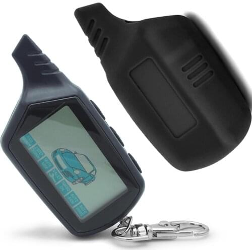 B6 2-way LCD Remote Control Key Fob Chain For Twage Starline B6 Russian Vehicle Security Two way Car Alarm System