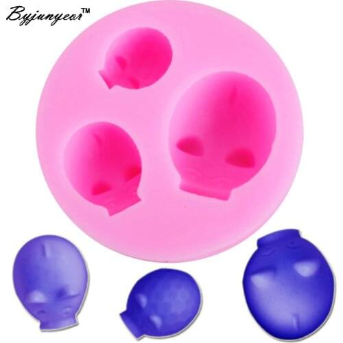 Byjunyeor M410 Cartoon Pig UV Resin Silicone Mold Fondant Chocolate Candy Lollipop Crystal Epoxy Soft Clay Bake Tools