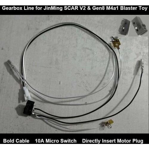 JinMing V2 Gen8 M4a1 Gearbox Cable Parts box line Toy gun accessories