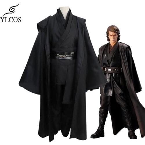 Star Wars Jedi Knight Anakin Skywalker Costume Cosplay Halloween Party Suit