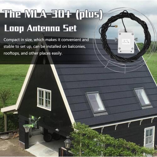 MLA-30+ (plus) Loop Antenna Active Receive Antennas Low Noise Medium Short Waves Antenna with 0.5-30 MHz Frequency