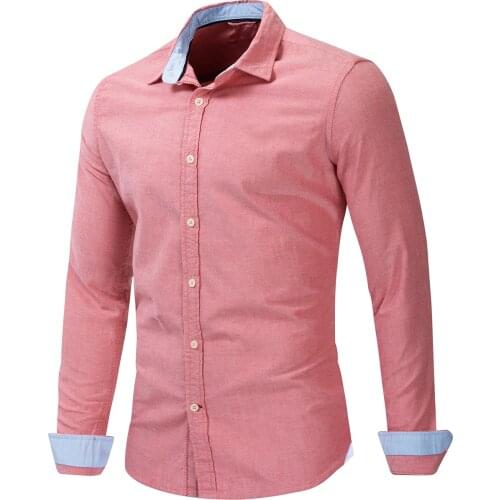 Fredd Marshall 2019 New 100% Cotton Eagle Embroidered Shirt Long Sleeve Business Casual Classic Dress Shirt Brand Clothing 210
