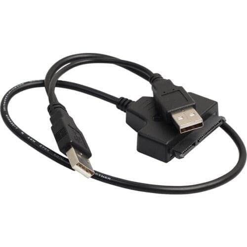 USB2.0 To SATA Cable 2.5inch HDD 7+15pin SATA Hard Drive Cable Adapter For SATA SSD & HDD Adapter Usb2.0 Power Supply