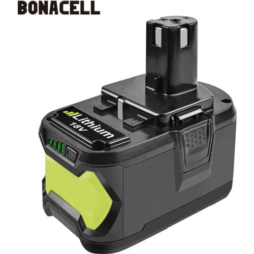 Bonacell 18V 9000mAh Li-Ion P108 Rechargeable Battery For Ryobi Battery RB18L40 P2000 P310 for BIW180 L30 lithium battery