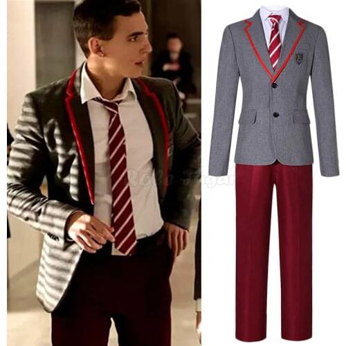 New TV Series Elite Season School Uniform Cosplay Costume Men Women Halloween Party Show JK Outfits XS-2XL C150M246