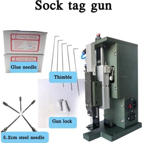 Z152 Pneumatic Sock Tag Gun Machine Single Head Needle Marking Gun Electric Rubber Nail Machine Sock Glove Nail Tag Machine