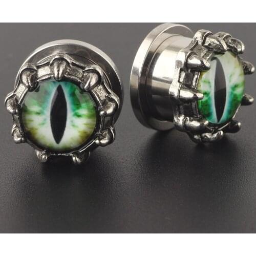 Ear Stretcher Piercing Tunnels Plugs Gauges Stainless Steel Earring Fashion Body Jewelry Gift 6mm to 16mm Women Men