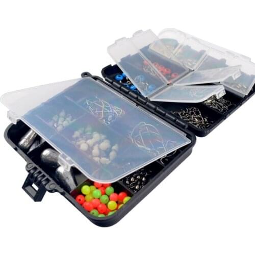 Fishing supplies 177 pieces of fishing tackle box with hanger fixture fishing accessories set freshwater road kill sea fishing